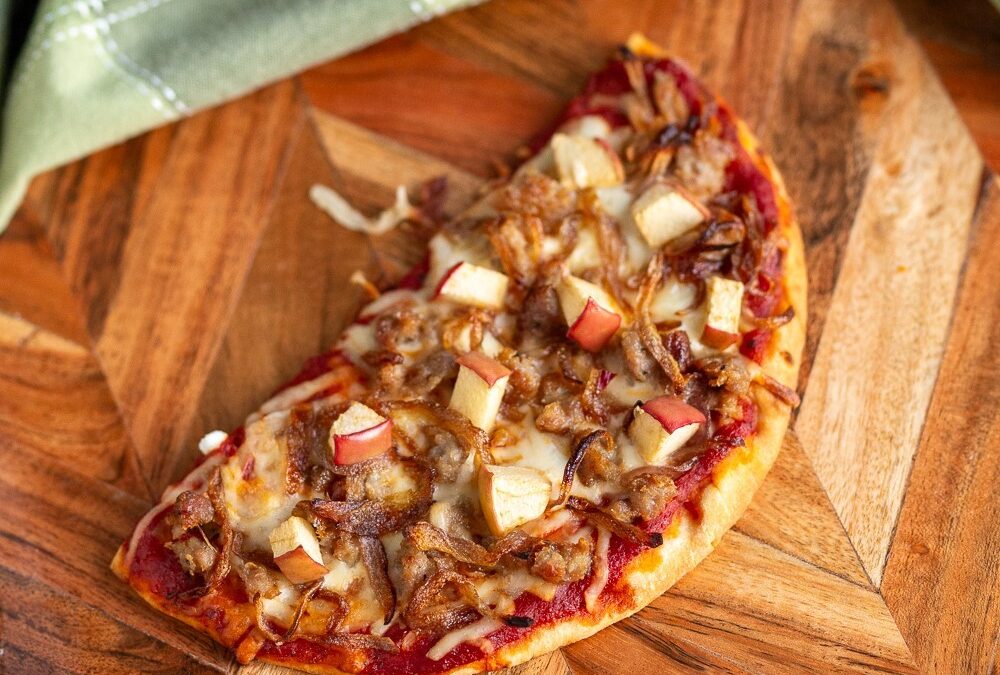 Red Prince, Sausage & Caramelized Onion Pizza  1
